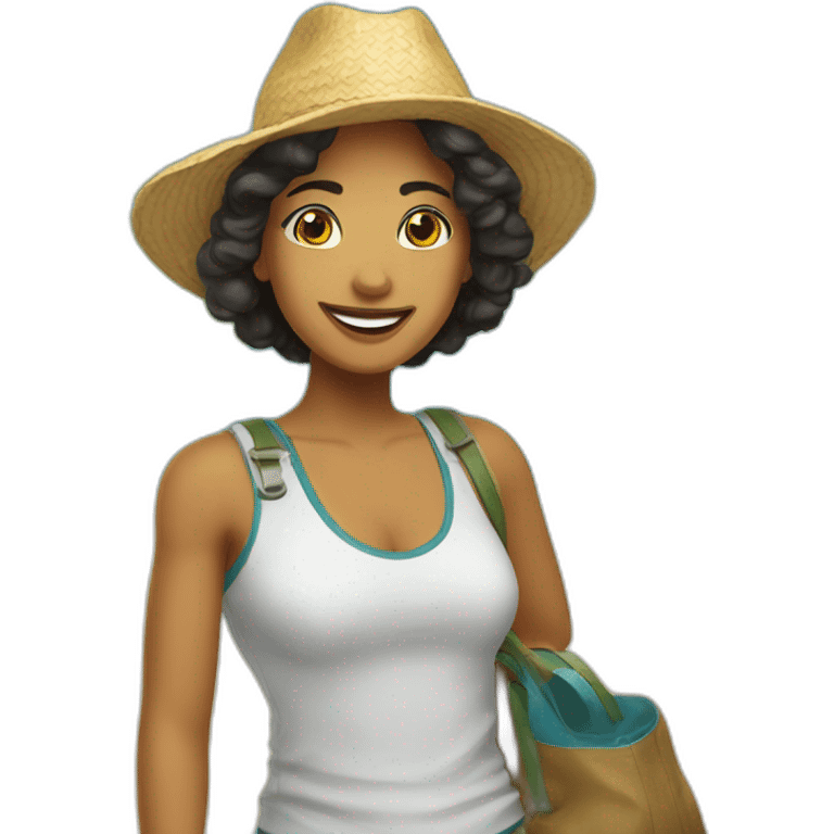 Viagem de férias america latina emoji