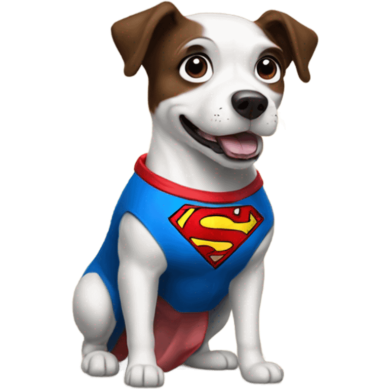 Superman as a dog emoji