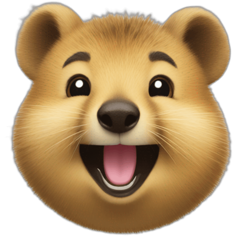 happy quokka smile emoji