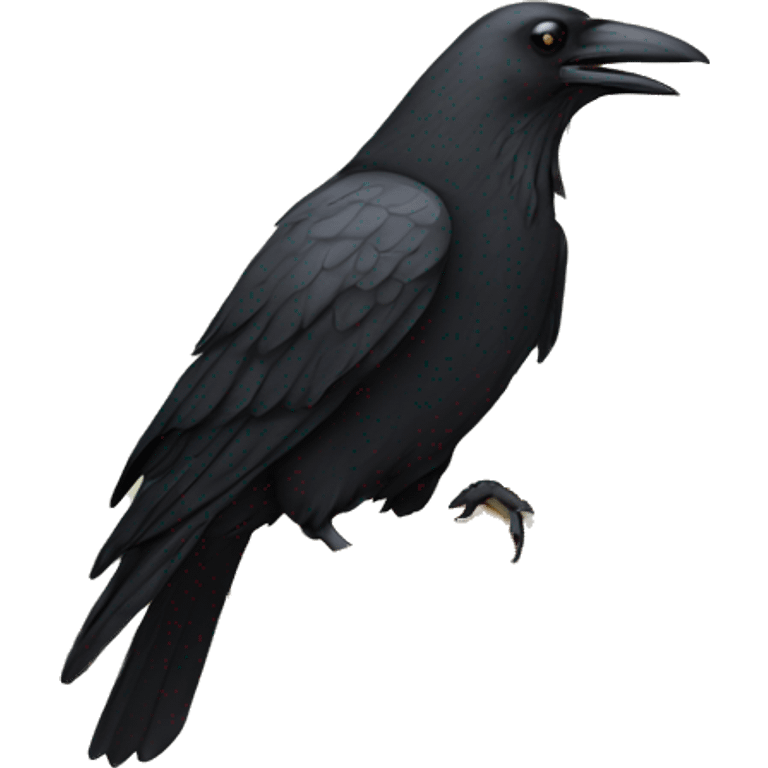 crow holding a letter  emoji