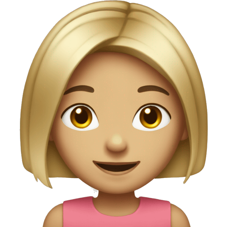 BOB CUT GIRL SMILE emoji