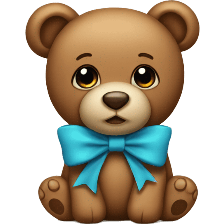 Teddy with bow emoji