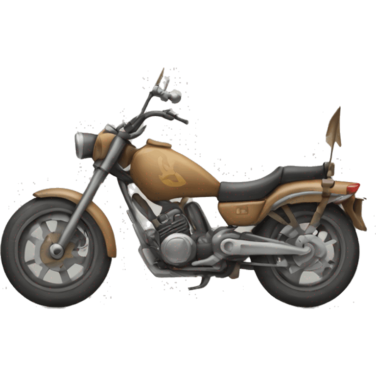 motorbike deer bow and arrow  emoji