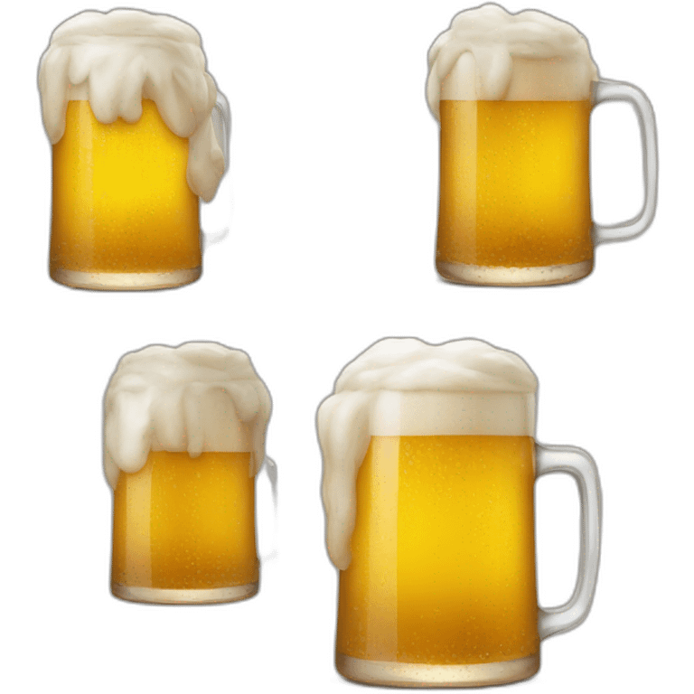 Emoji triste qui boit une bière 🍺 emoji