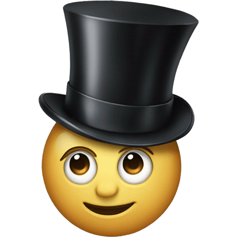 Magician whit top hat emoji