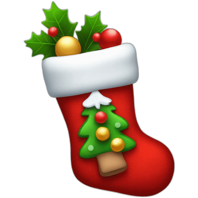 Christmas stocking emoji