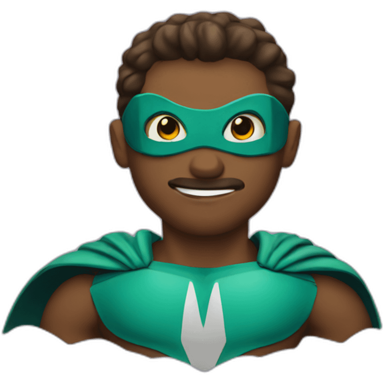 super hero named "JV" emoji