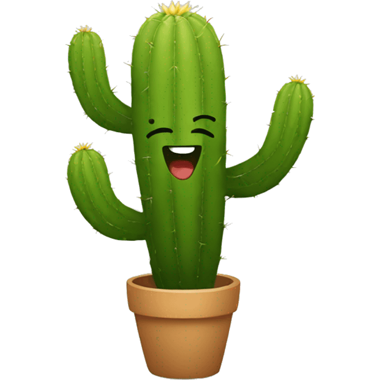 Cactus bailando emoji