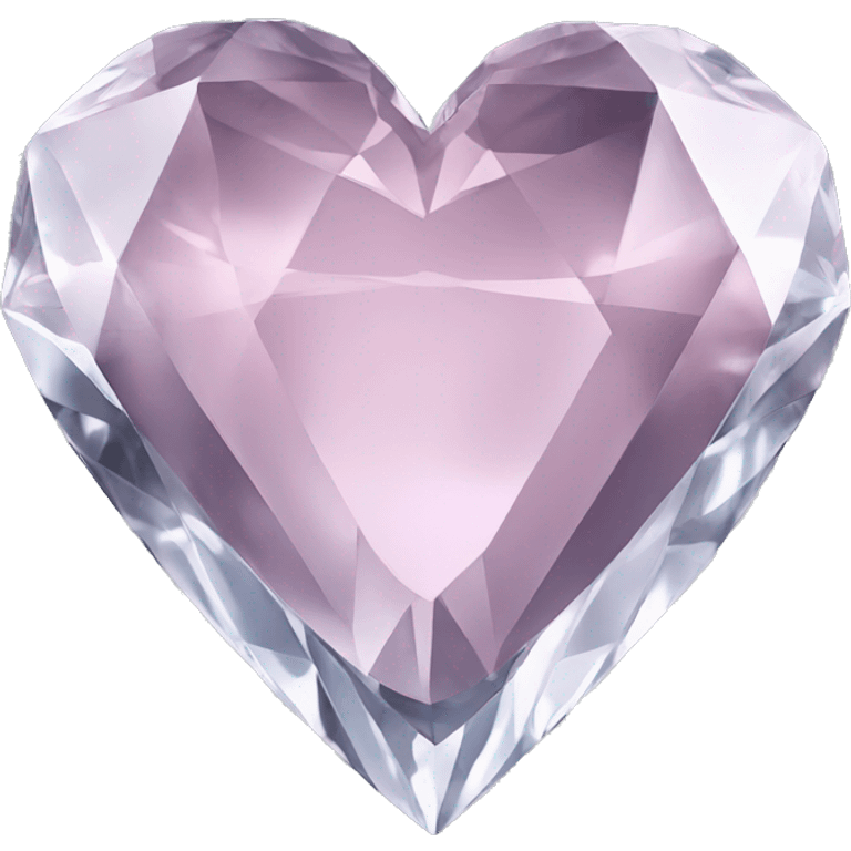 Heart shaped 56-carat crystal diamond emoji