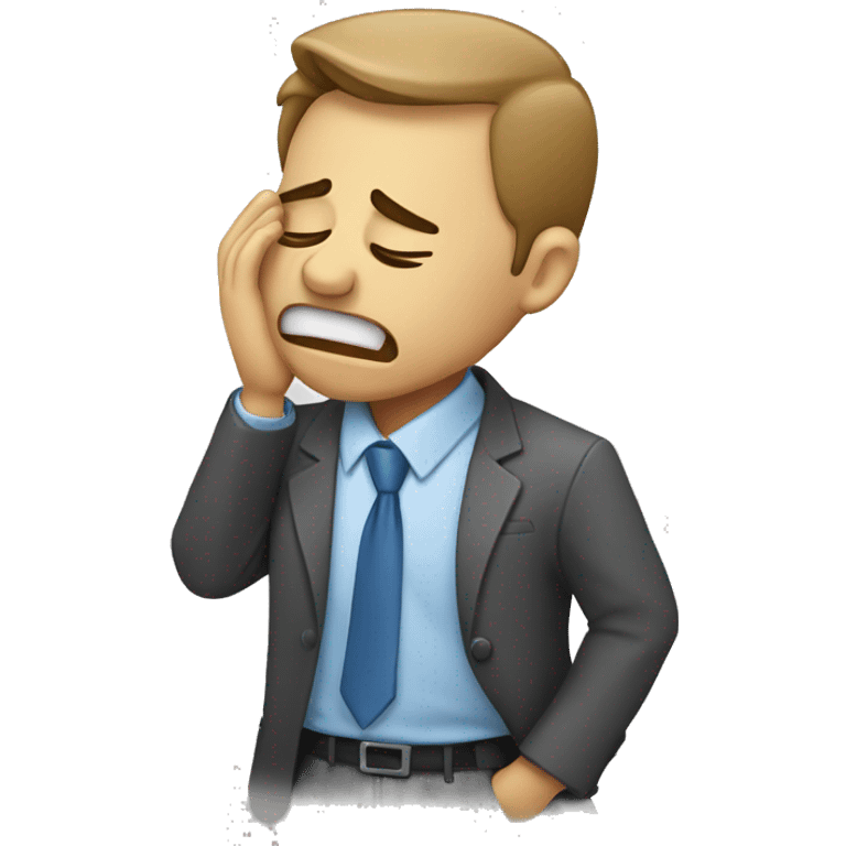 Business systems analyst crying emoji