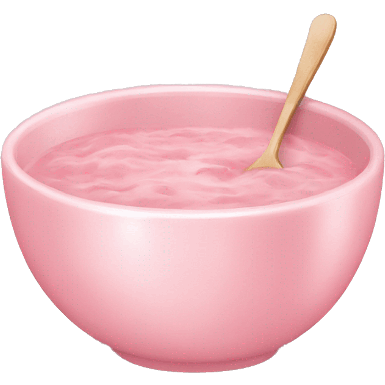 Light pink food bowl and cup set emoji