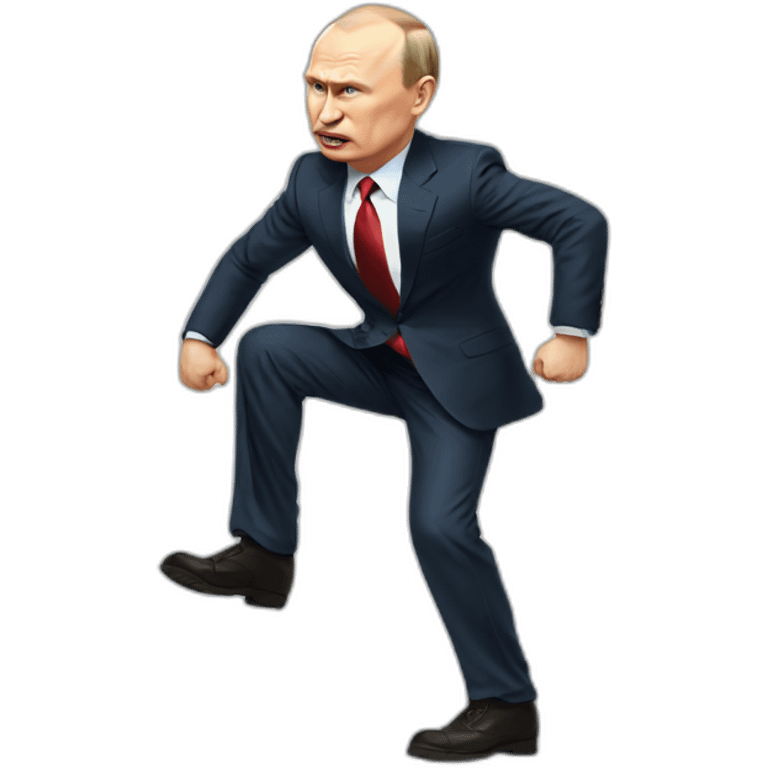 Angry putin stomping feet emoji