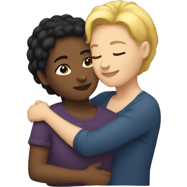 Lesbian cuddles  emoji