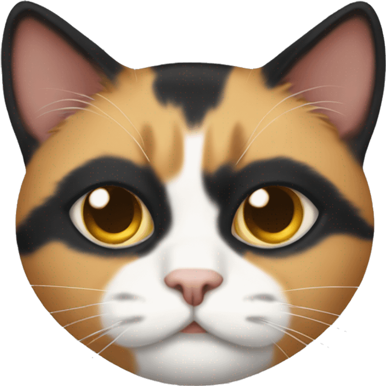 calico cat thats missing one eye  emoji