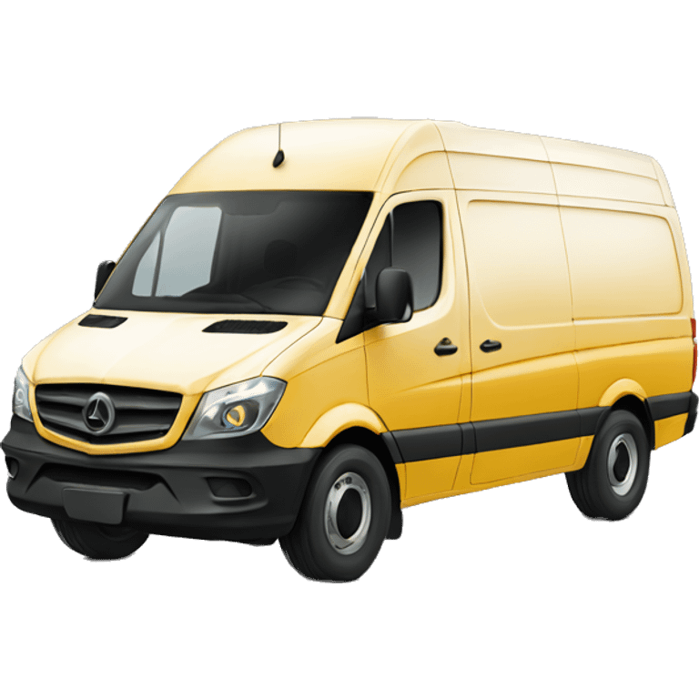 Sprinter van cute emoji