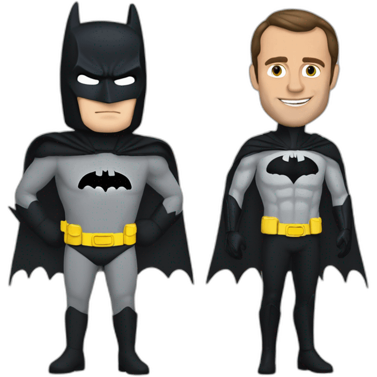 macron and batman emoji