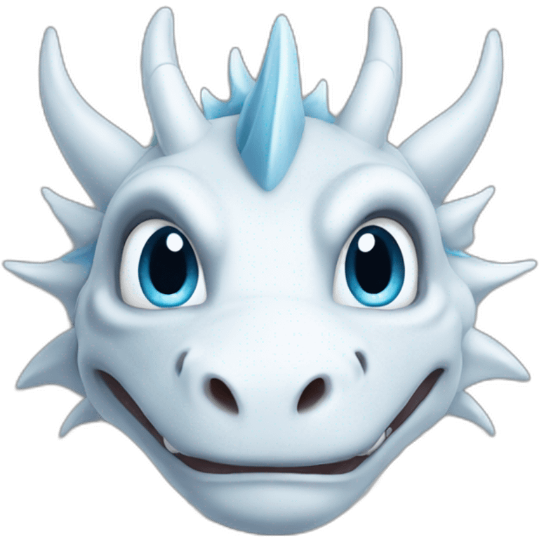 blue eyed white dragon emoji