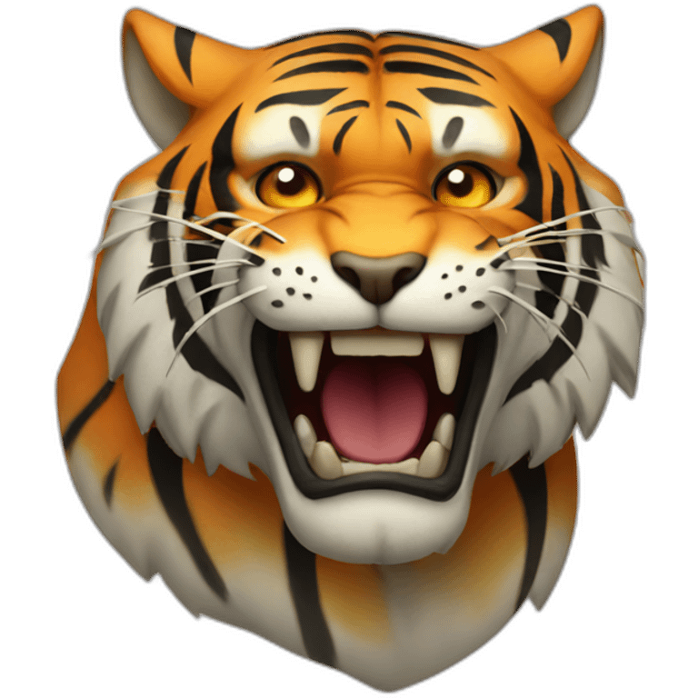 tiger in the hell emoji