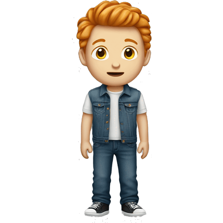 Ginger boy with jeans emoji