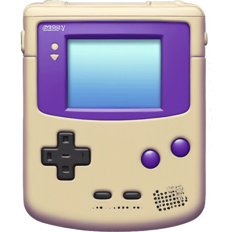 Purple game boy color, iOS emoji style  emoji