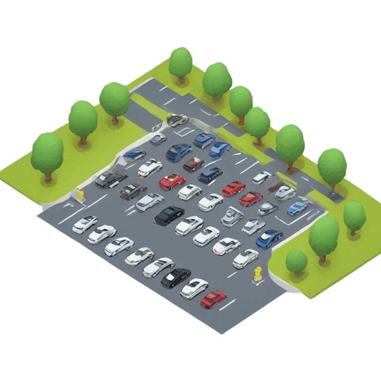 isometric carpark emoji