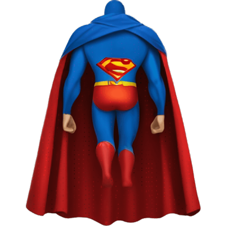 Superman cape alone from behind emoji