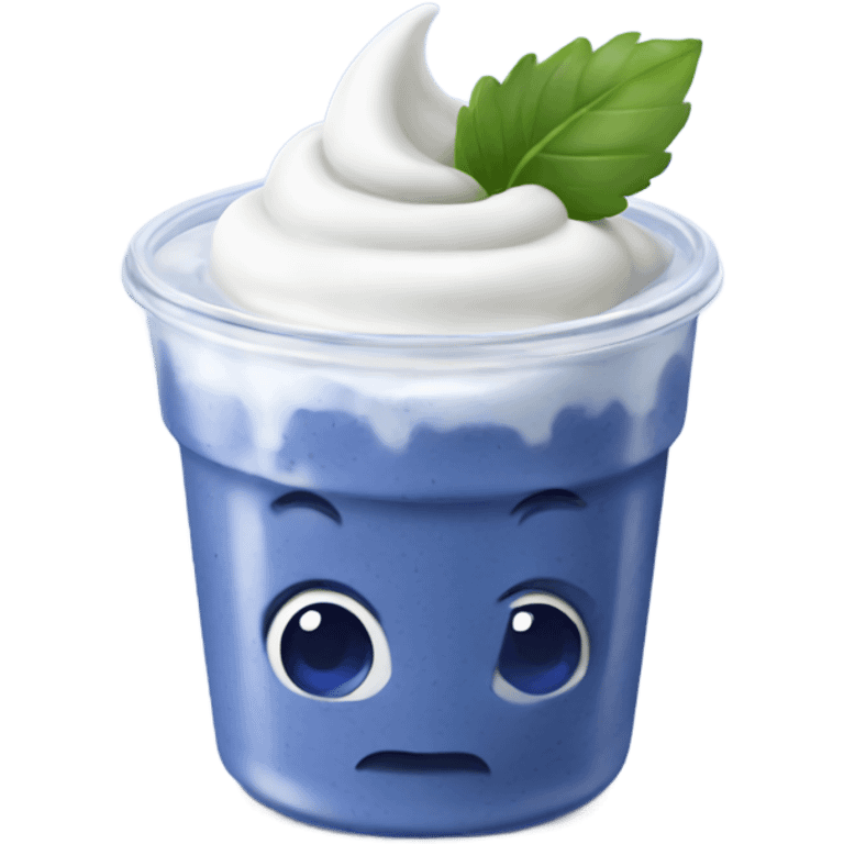 blueberry yogurt emoji