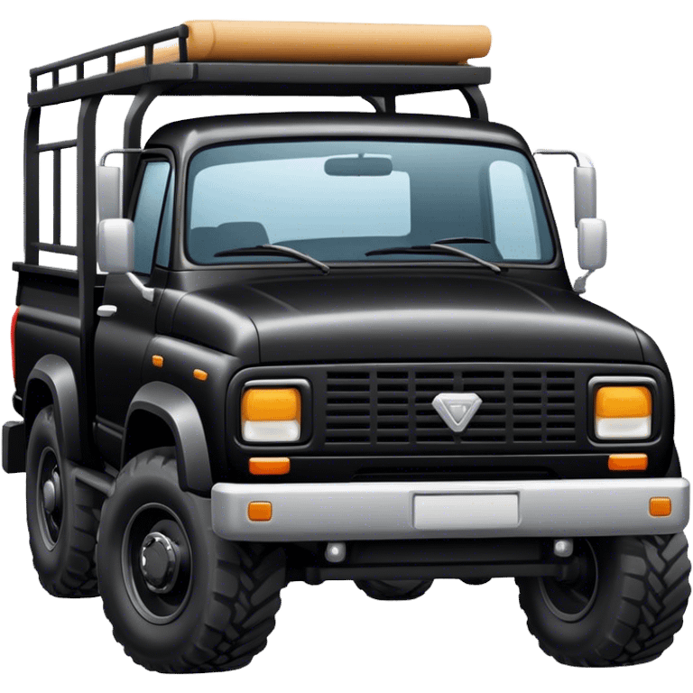 camioneta color negro 4x4 emoji