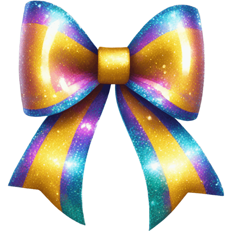 Glitter bow emoji