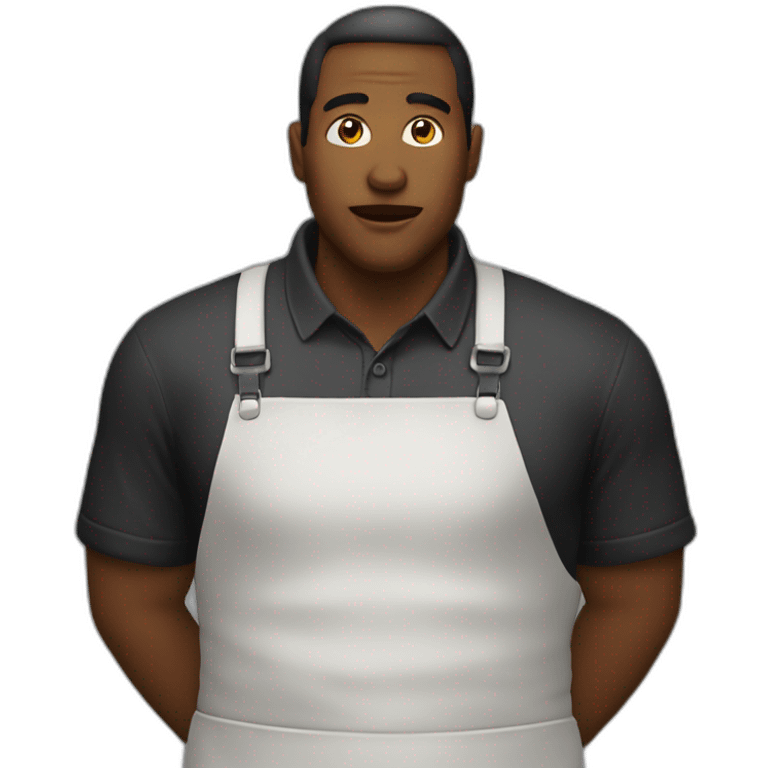 Homme noir qui mange poulet emoji