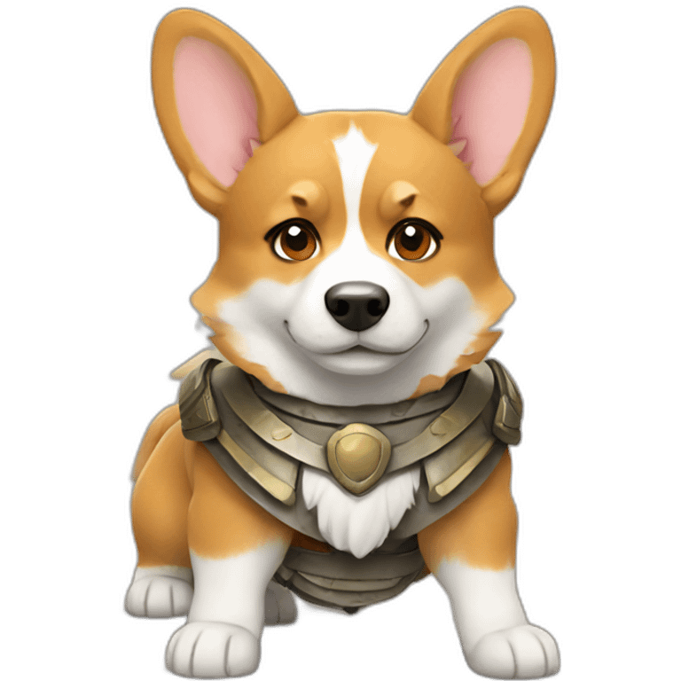 warrior corgi emoji