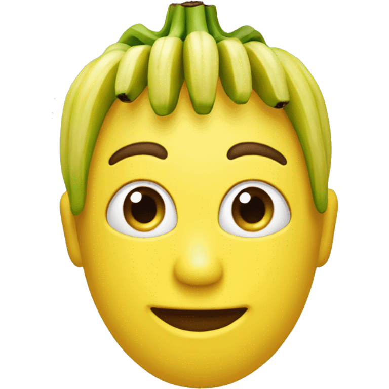 Fait une banane neutre qui a un visage   emoji