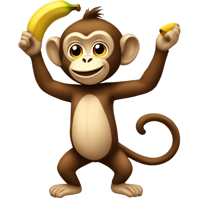 monkey with banana  emoji