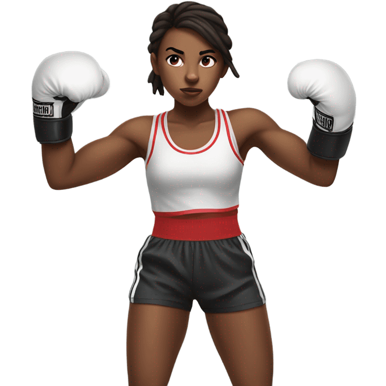 Girl boxing emoji