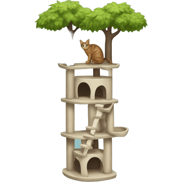 Cat tree tower emoji