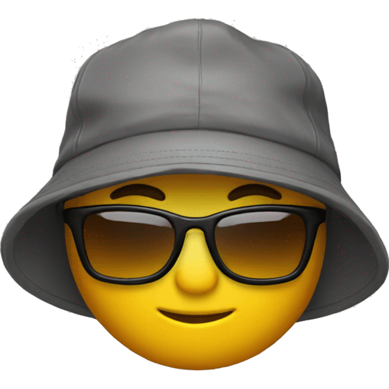 Con gorra y gafas  emoji