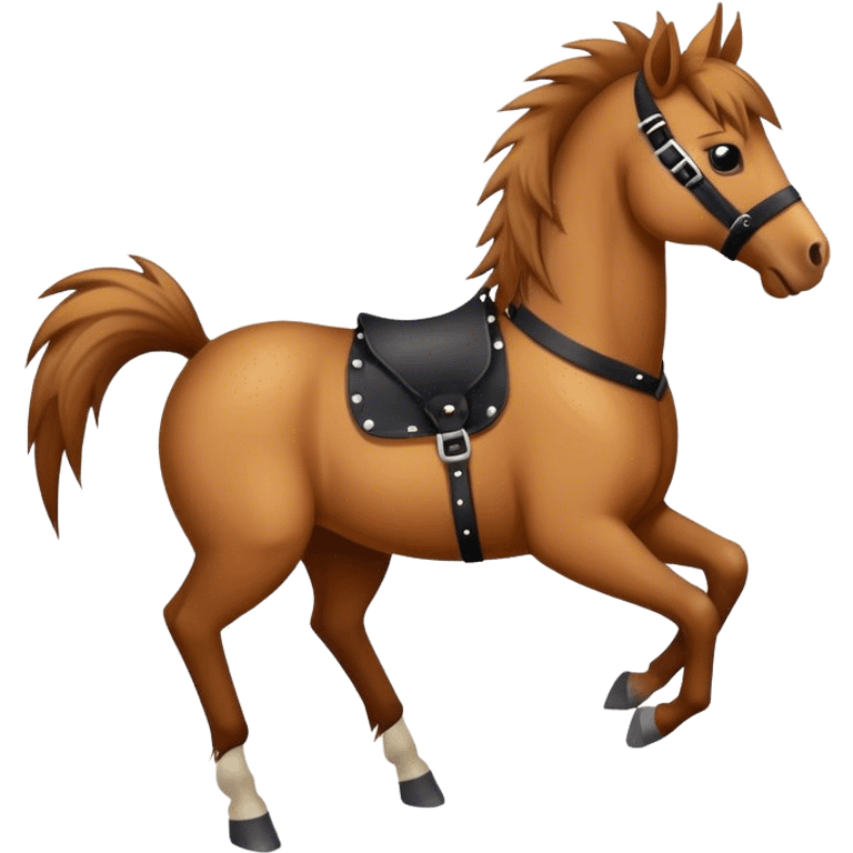 horse with a punk hairstyle emoji