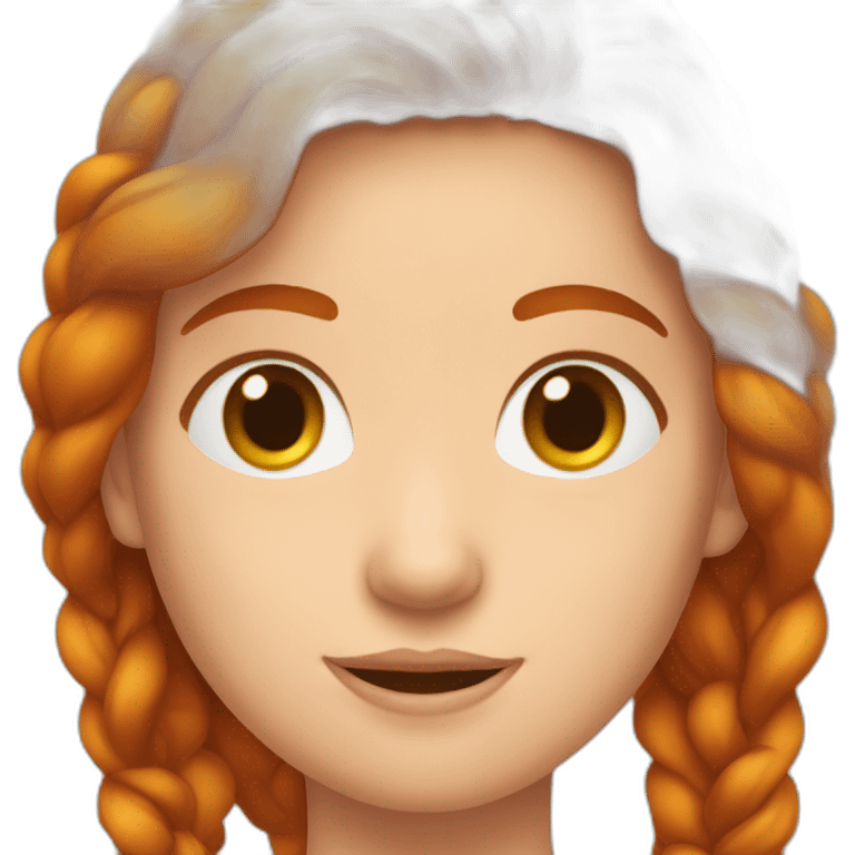 Fille rousse avec des tache de rousseurs emoji