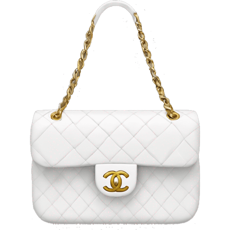 White Chanel bag emoji