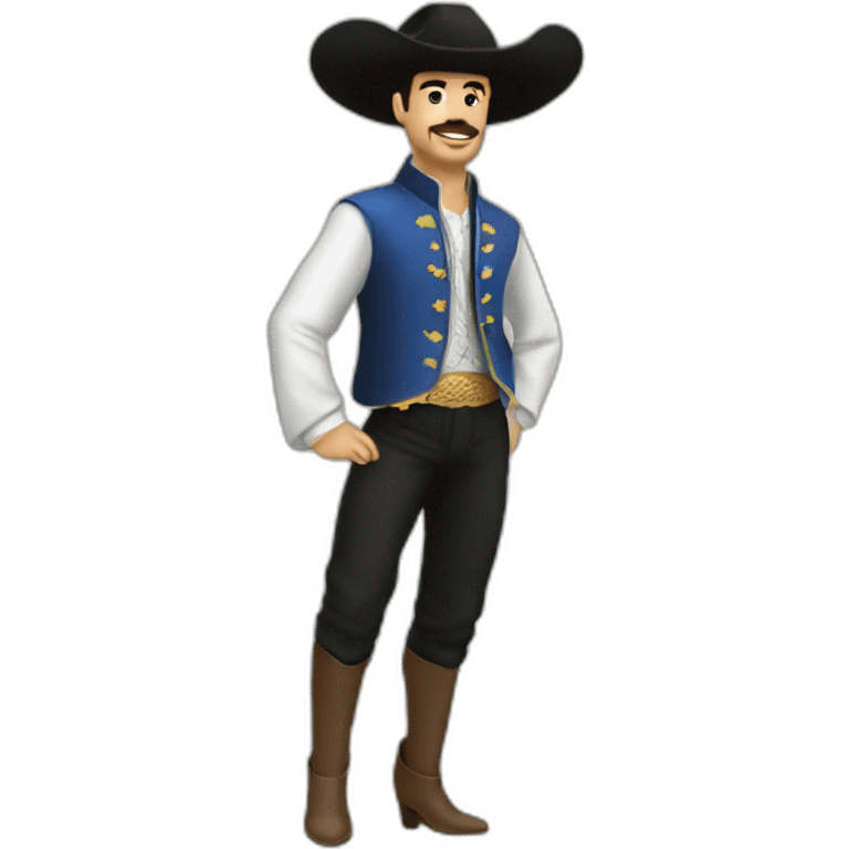 Torero con zapatos de tacón emoji