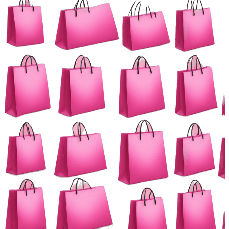 Pink Christmas shopping bags  emoji