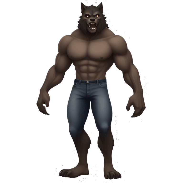 Werewolf Full Body muscular  emoji