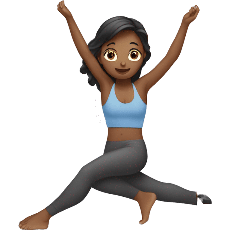 Girl in pilates emoji