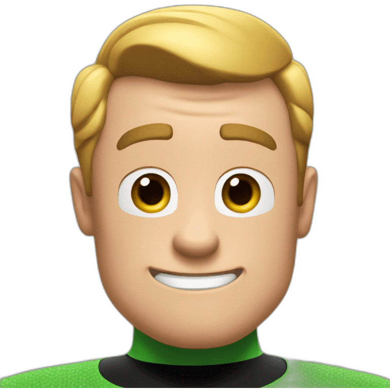 Green mr. Incredible emoji