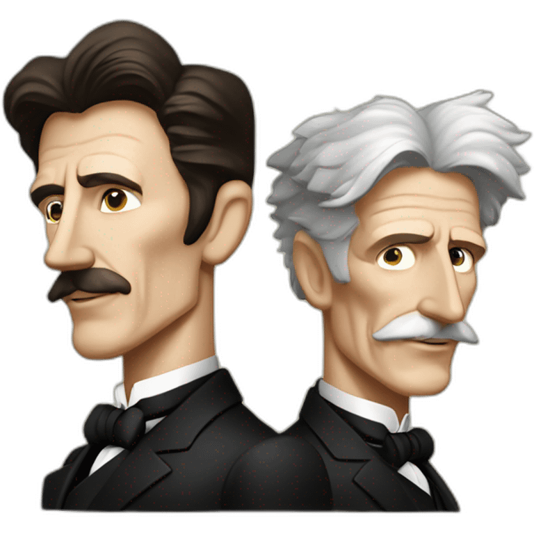 nikola tesla and Michael faraday emoji