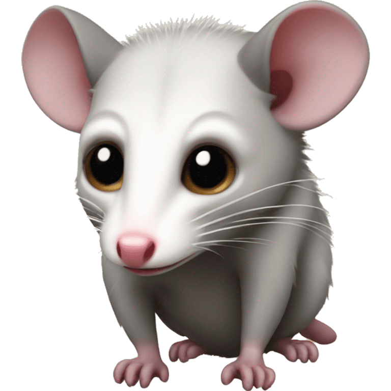 Anatomically correct opossum  emoji