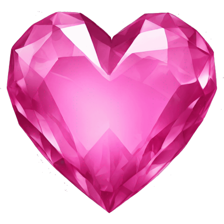 pink crystal heart emoji