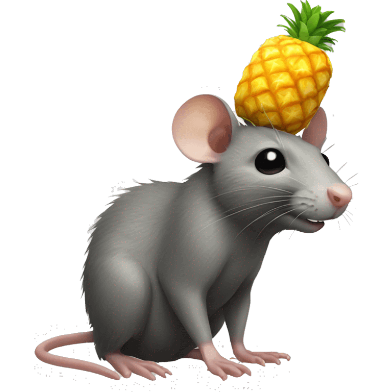 rat+pinapple emoji