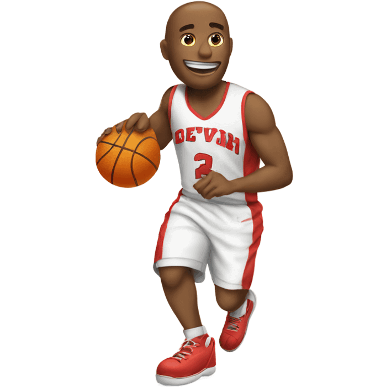 An animated slipper playing basketball  emoji