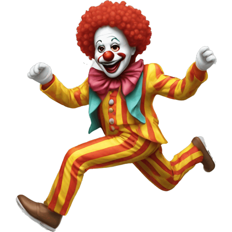 Clown running emoji